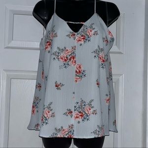 Floral Cami Open Back
